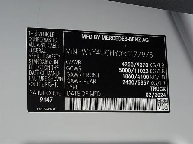 2024 Mercedes-Benz Sprinter 2500 High Roof
