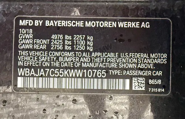 2019 BMW 530 xDrive