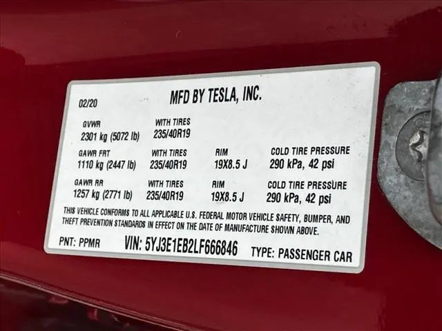 2020 Tesla Model 3 Long Range